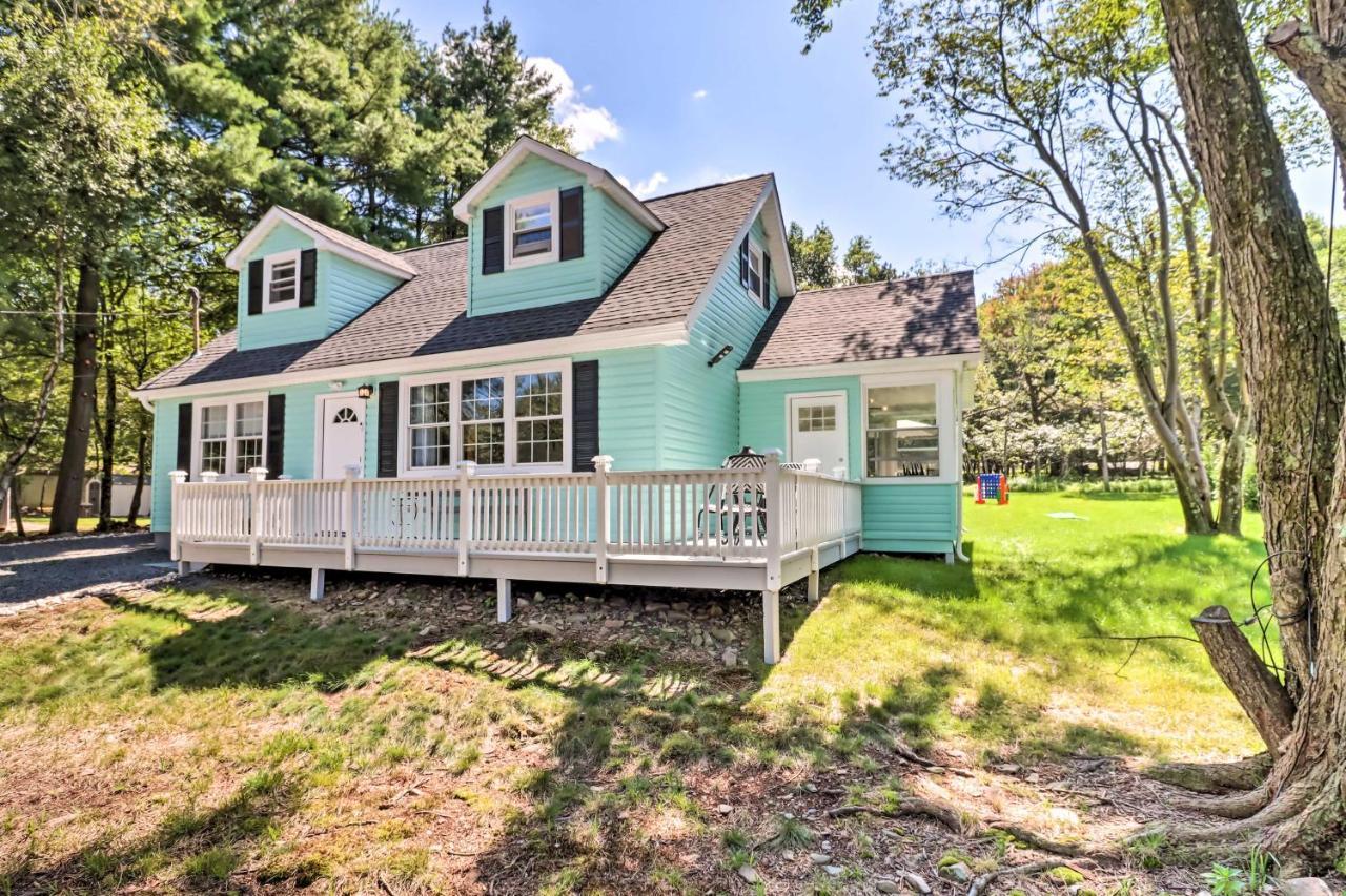 Pocono Mountain Escape With Game Room Walk To Lake! Albrightsville Dış mekan fotoğraf