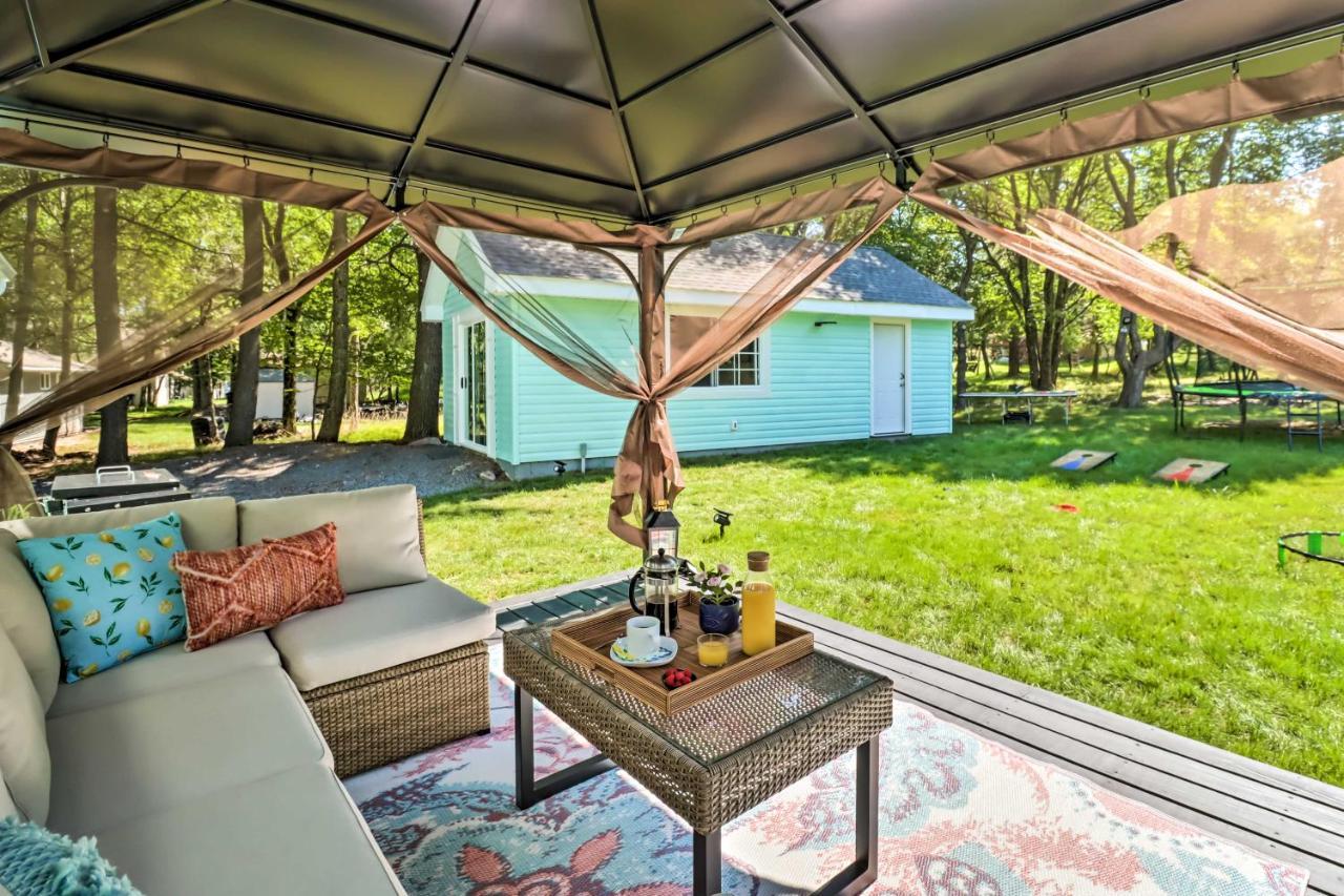 Pocono Mountain Escape With Game Room Walk To Lake! Albrightsville Dış mekan fotoğraf